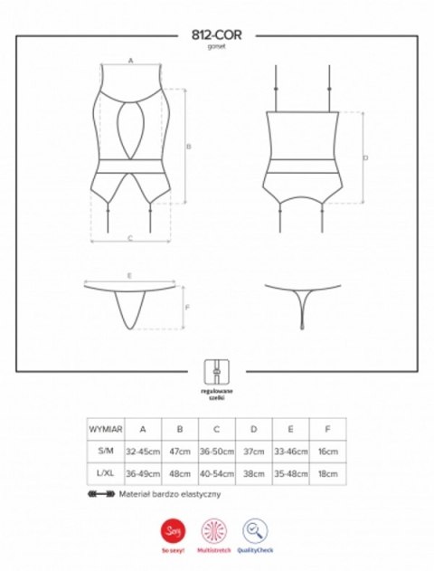 812-COR-1 Gorset i stringi 812-COR-1 Gorset i stringi