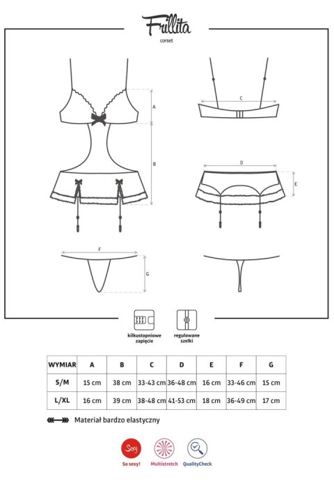 Frillita gorset i stringi Frillita gorset i stringi