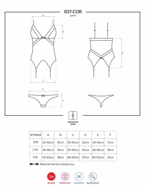 837-COR-1 gorset i stringi 837-COR-1 gorset i stringi