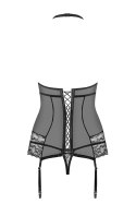 838-COR-1 gorset i stringi - black