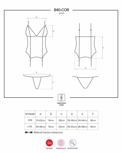 840-COR-1 gorset i stringi 840-COR-1 gorset i stringi