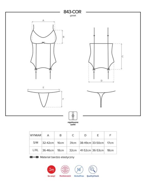 843-COR-2 gorset i stringi 843-COR-2 gorset i stringi