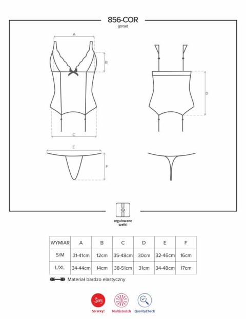 856-COR-1 gorset i stringi 856-COR-1 gorset i stringi