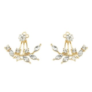 KOLCZYKI GAŁĄZKI ZA UCHO K179 ZŁOTO