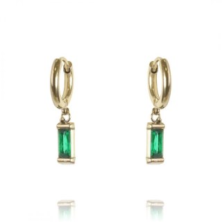 Kolczyki ze stali szlachetnej pozłacanej KST2844ZIE