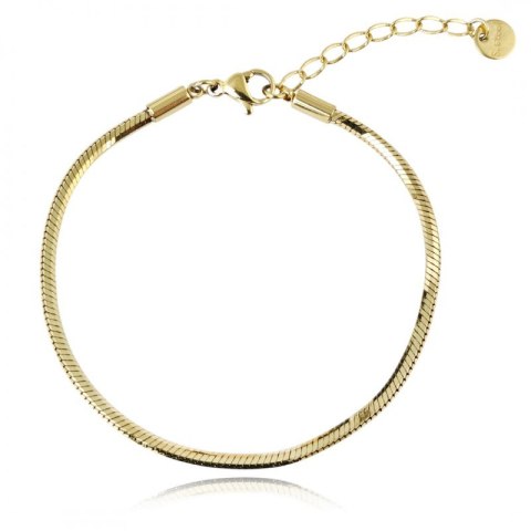 Bransoletka na rękę stal chirurgiczna pozłacana 14k złotem BST1541