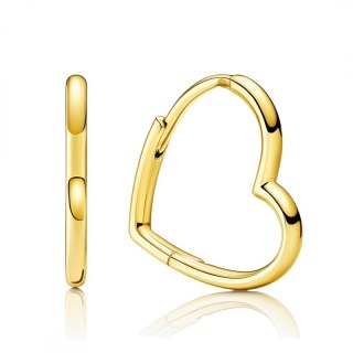 Kolczyki ze stali szlachetnej platerowane 14k złotem, zapięcie angielskie KST3423