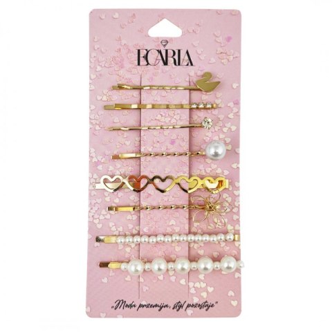 Zestaw 8 sztuk Eleganckich złotych wsuwek do włosów SP205