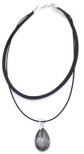 Efektowny podwójny naszyjnik