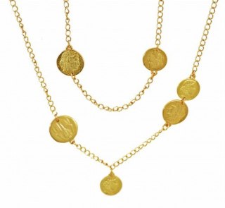 Jeden łańcuszek z monetkami