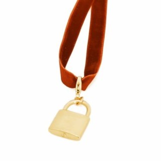 Kłódeczka na aksamitce (3.5cm)