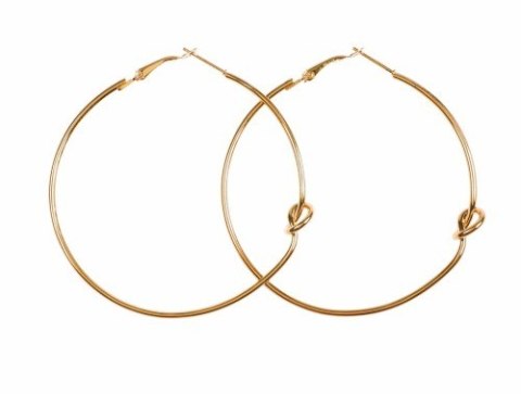 Kolczyki koła z ozdobą