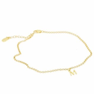 Łańcuszek na nogę z literką