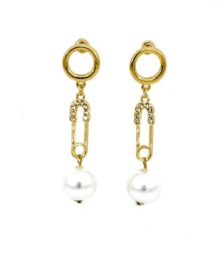 Nowoczesne kolczyki z perłą