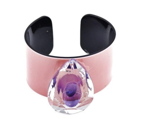 Szeroka bransoleta z kamieniem