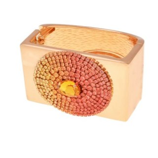 Bransoletka wysadzana cyrkoniami sztywna