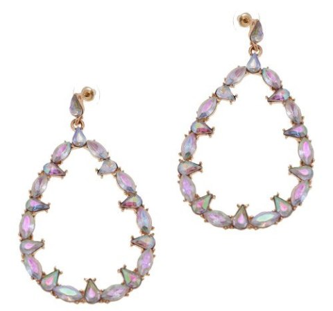 Długie kolczyki z cyrkoniami