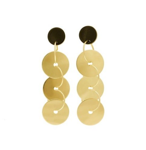 Kolczyki pozłacane kółka