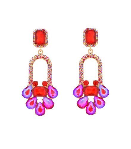 Kolczyki z kolorowymi cyrkoniami