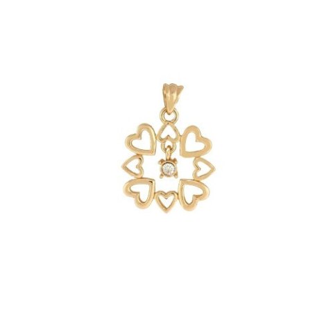 Zawieszka serca z cyrkonią