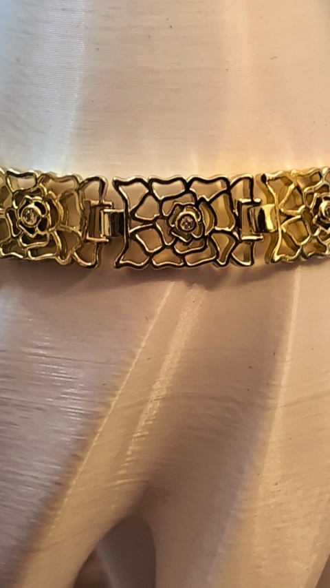 AŻUREK RÓŻA bransoletka z motywem róży