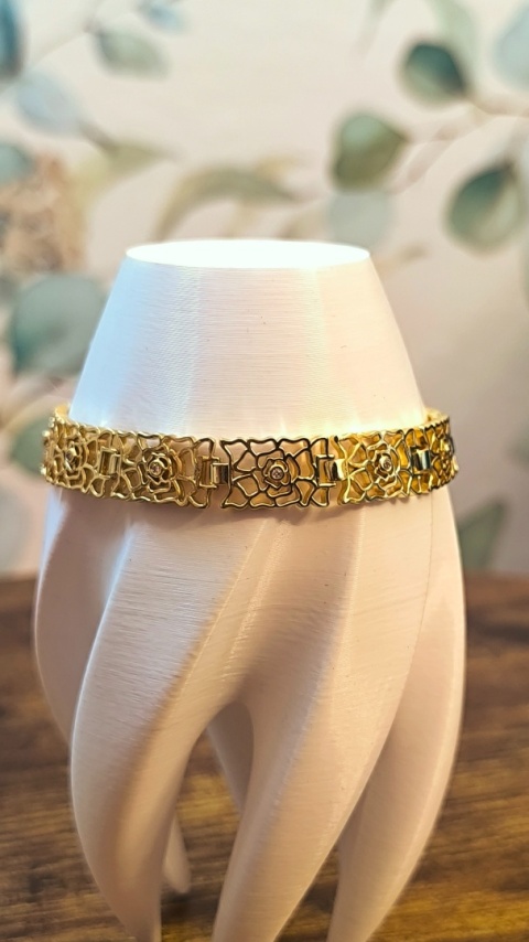 AŻUREK RÓŻA bransoletka z motywem róży