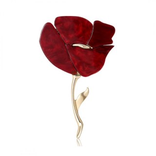 Broszka ozdobna - mak BZ224