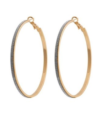 Kolczyk, koła, ozdobione srebrnym paseczkiem 154