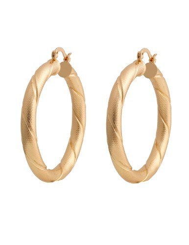 Kolczyki, koła, szlifowane w macie, średnie 166