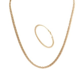 Komplet, płaski, spleciony kłos 11