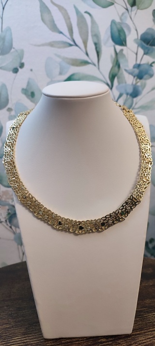 Naszyjnik ażurowy – kolekcja Ażurkowa | model Kwiatek z cyrkonią