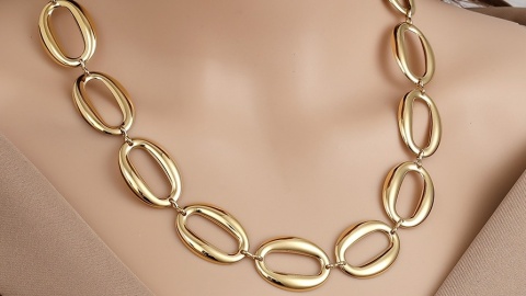 Naszyjnik duże kółka