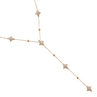 Naszyjnik błyszczące romby